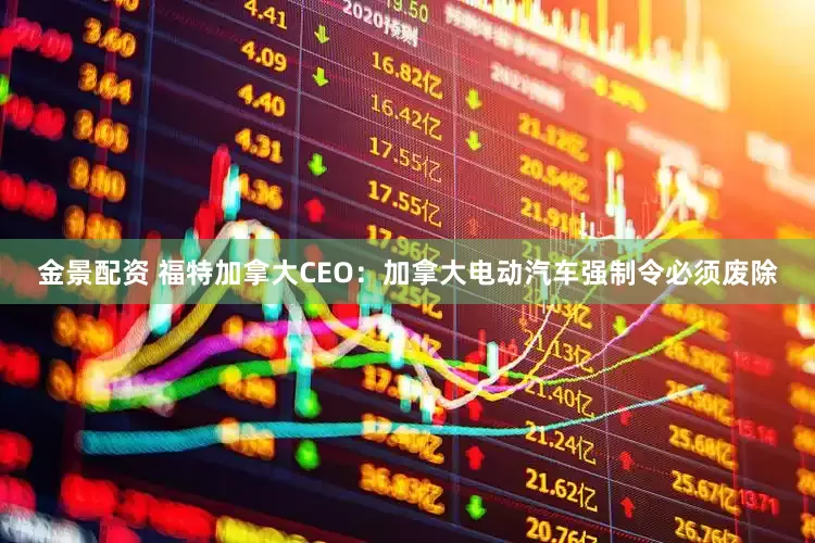 金景配资 福特加拿大CEO：加拿大电动汽车强制令必须废除