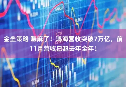 金垒策略 赚麻了!鸿海营收突破7万亿,前11月营收已超去年全年!
