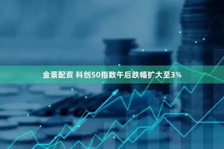 金景配资 科创50指数午后跌幅扩大至3%