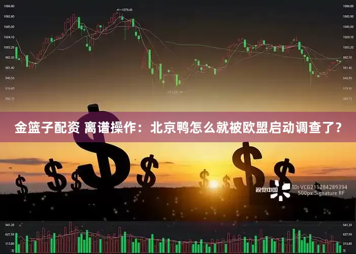 金篮子配资 离谱操作:北京鸭怎么就被欧盟启动调查了?